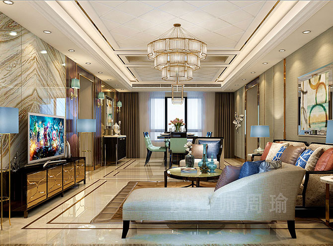 色h污世纪江尚三室两厅168平装修设计效果欣赏